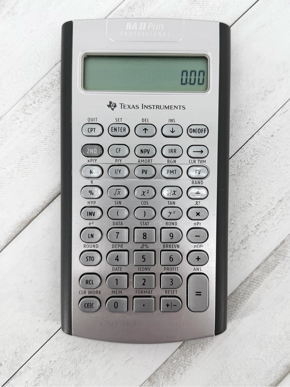 Texas Instruments BA II Plus Professional Financial Calculator Tested Working